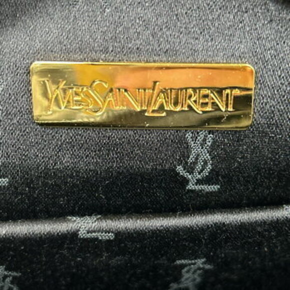 Saint Laurent Navy Shoulder top YSL handbag tote handle Blue Bag Yves - Picture 9 of 9